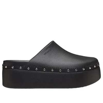 Crocs Dylan Platform Studded Clog In Black