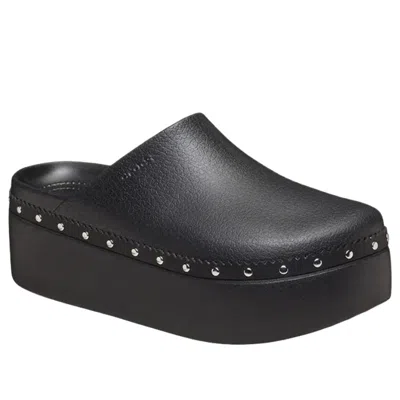 Crocs Dylan Platform Studded Clog In Black