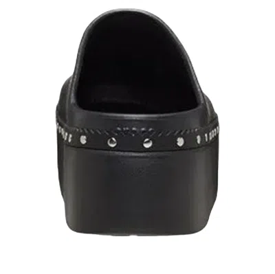 Crocs Dylan Platform Studded Clog In Black