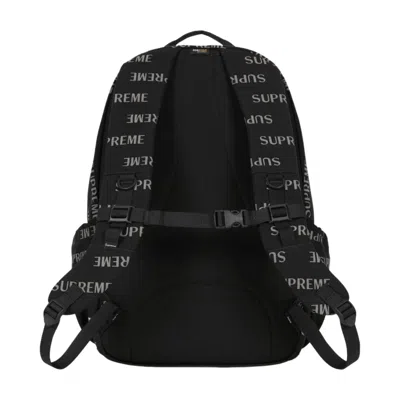 Supreme Logo-print Backpack Bag In Black