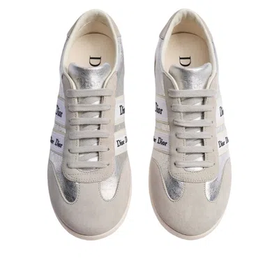 Dior Ribbon Sneaker In Gray