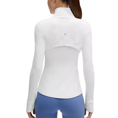 Lululemon Nulu Nylon Defined Cropped Jacket In White