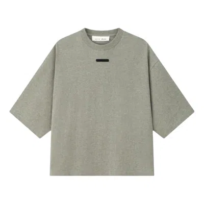 Essentials Logo-patch T-shirt In Gray