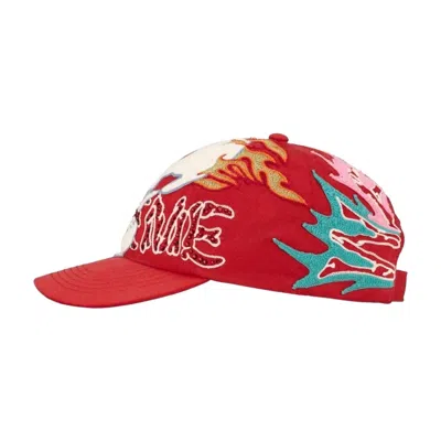 Supreme Wfst 6-panel Cap In Red