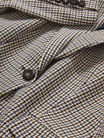 Veronica Beard Healy Houndstooth Single-breasted Blazer In Multi