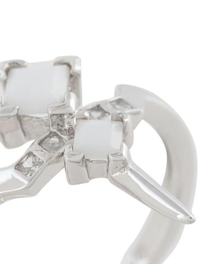 Shop V Jewellery Bonnie Ring In Metallic