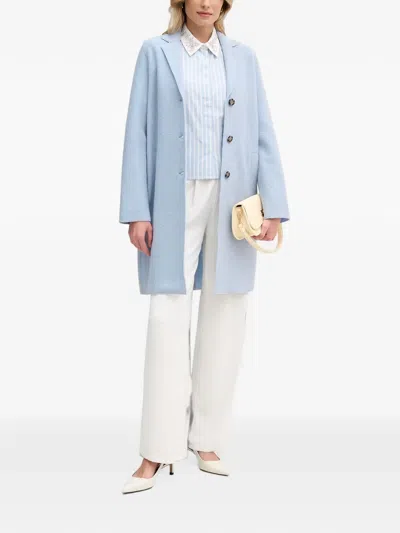 Ouí Mayson Wool Coat In Blue