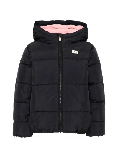 LOGO-PATCH PUFFER JACKET