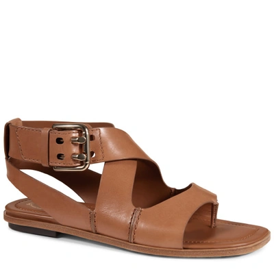 Tod's Ankle-strap Leather Sandals In Tan