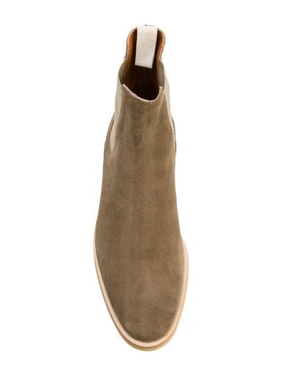 Shop Common Projects Chelsea Boots In Brown