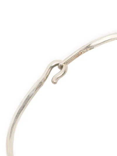 Werkstatt:münchen Hook Band Bangle In Gold