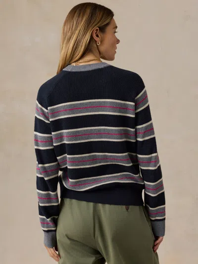 Faherty Throwback Crew Sweater In Multi