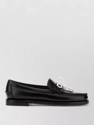 Sebago Leather Dan Pearls Loafers In Black