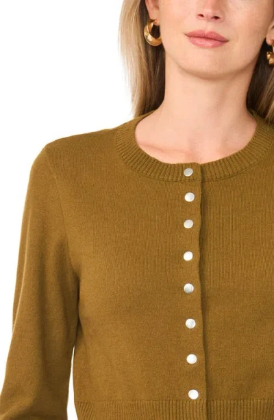 1.state Button Front Cardigan In Brown