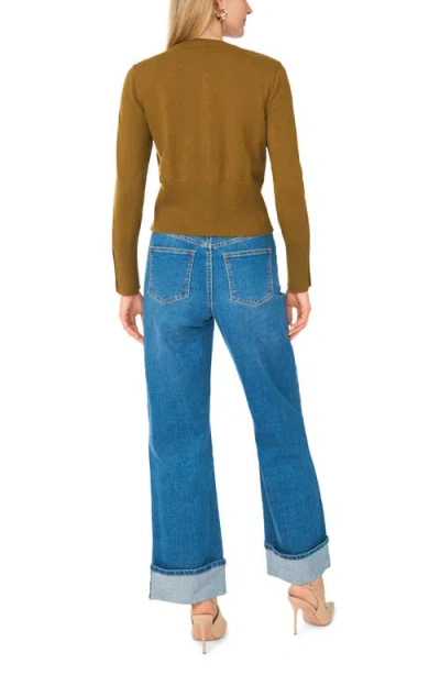 1.state Button Front Cardigan In Brown