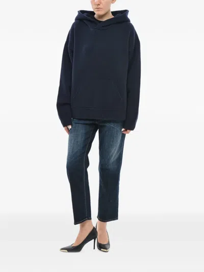 Dsquared2 Patch-pocket Hoodie In Blue