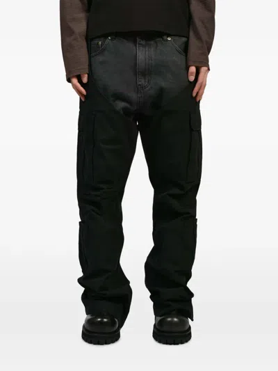 Protocol Index Layered Cargo Jeans In Black