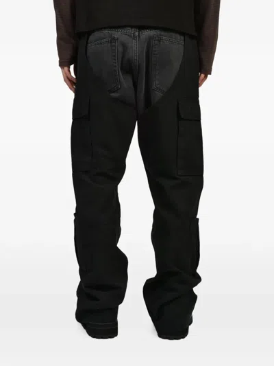 Protocol Index Layered Cargo Jeans In Black