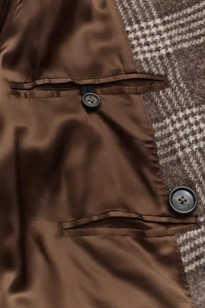 Gant Double Breasted Wool Coat In Multi
