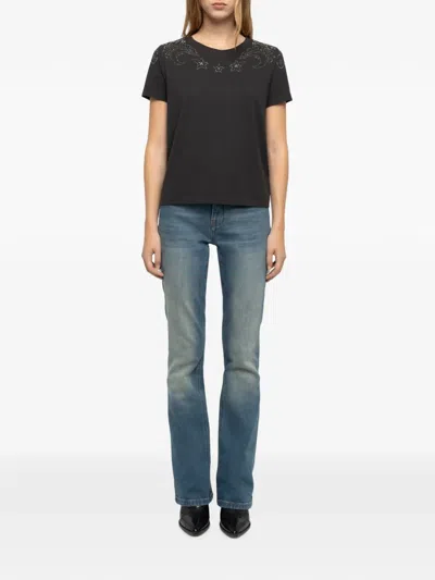 Zadig & Voltaire Strass-embellished Alys T-shirt In Multi