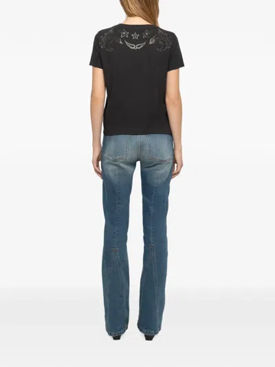 Zadig & Voltaire Strass-embellished Alys T-shirt In Multi