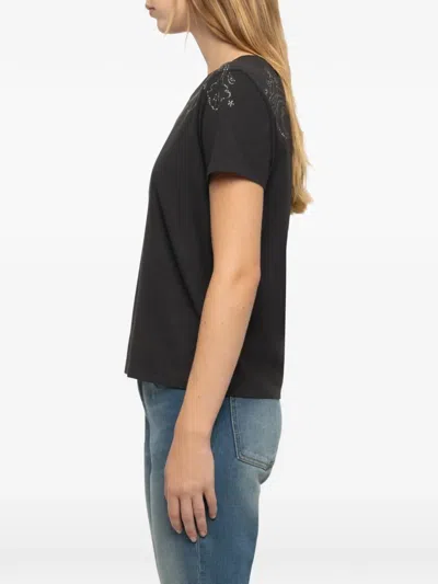 Zadig & Voltaire Strass-embellished Alys T-shirt In Multi