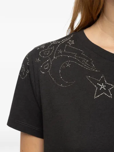 Zadig & Voltaire Strass-embellished Alys T-shirt In Multi