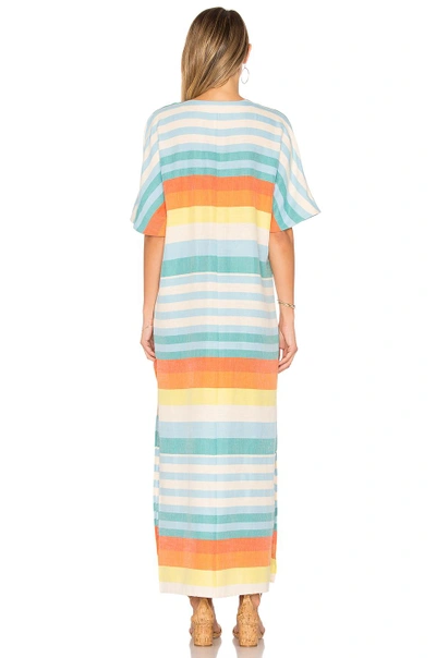 Shop Mara Hoffman Kimono Dress In Cream Multi