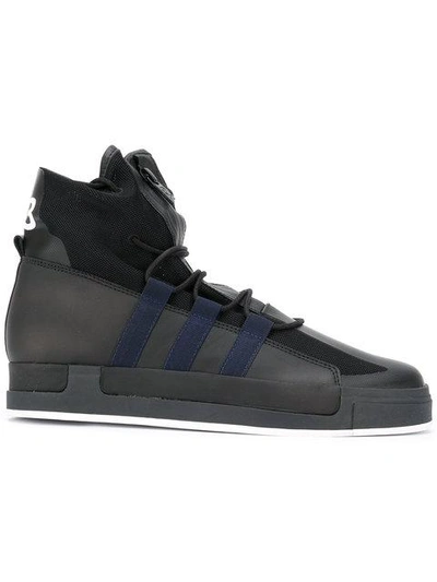 Y-3 The Atta High-top Leather And Mesh Sneakers In Multi