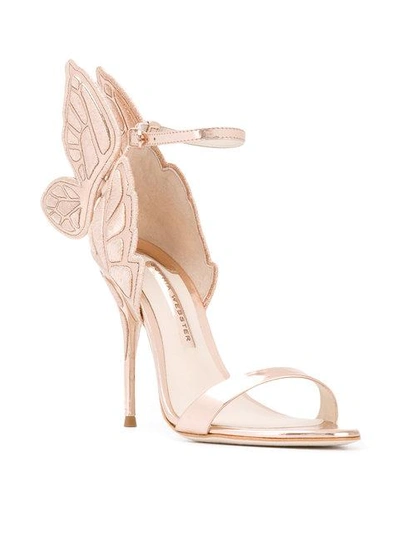 Shop Sophia Webster Butterfly Heel Sandals In Pink
