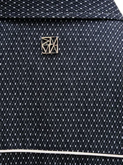 Mos Mosh Patterned Button-up Jacket In Blue