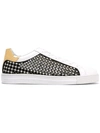 RENÉ CAOVILLA studded laced-up sneakers,C09048015VC03C03712002312
