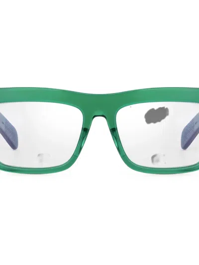 Bugatti Rectangle-frame Glasses In Green