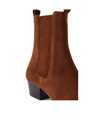 Aeyde Solid Color Suede Ankle Boots In Multi