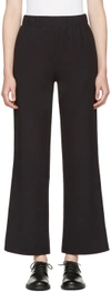 HYKE Navy Band Wide Trousers