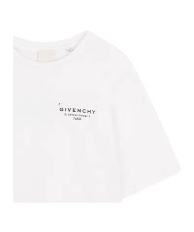 Givenchy Cropped Crewneck Tshirt In White
