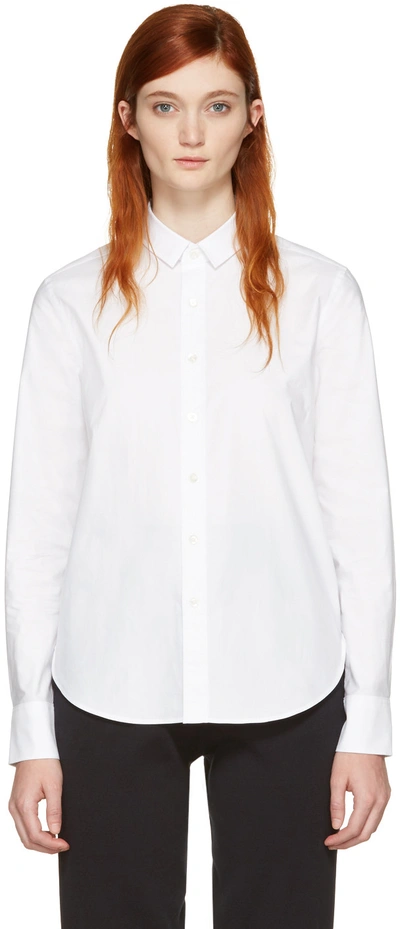 Hyke White Poplin Shirt