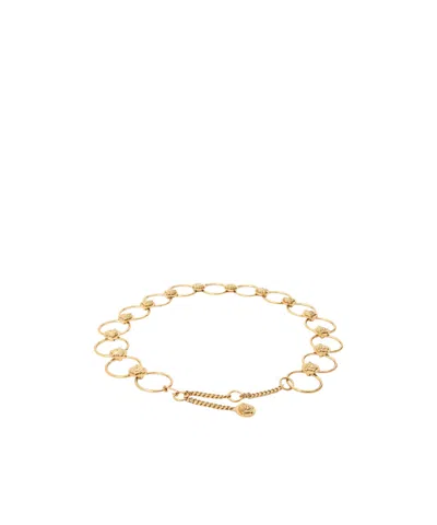 Versace Solid Color Belt In Nude
