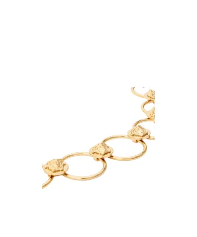 Versace Solid Color Belt In Nude