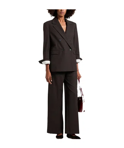 Maxco. Minimalist Double- Suit In Brown