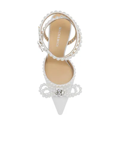 Machmach Solid Color Court Shoes In White