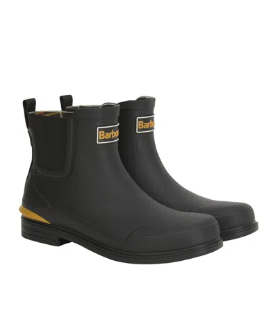 Barbour Abbeyfield Elasticated-panel Ankle Boots In Black
