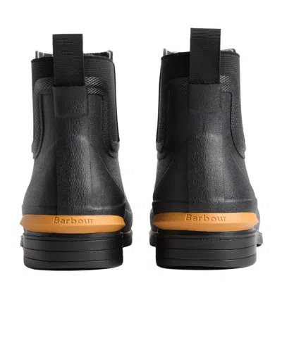 Barbour Abbeyfield Elasticated-panel Ankle Boots In Black