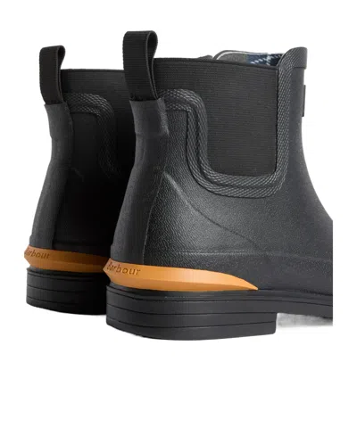 Barbour Abbeyfield Elasticated-panel Ankle Boots In Black