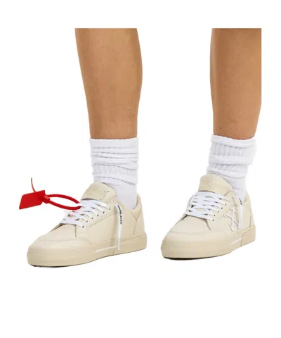 Off-white Solid Color Low-top Trainers In Multi