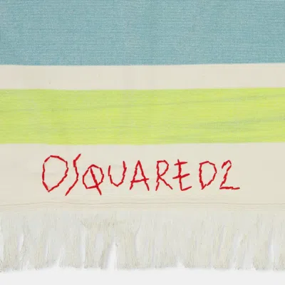 Dsquared2 Multicolouredstripe Beach Towel In Multicolor