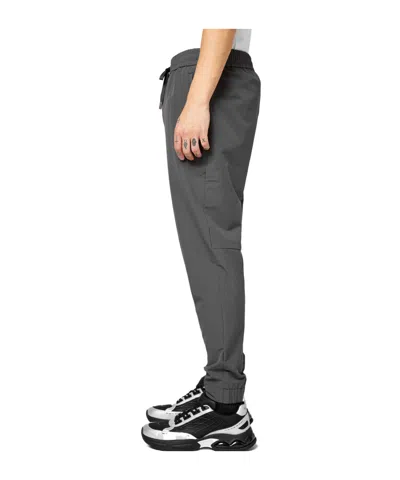 Hugo Boss Solid Casual Trousers In Black