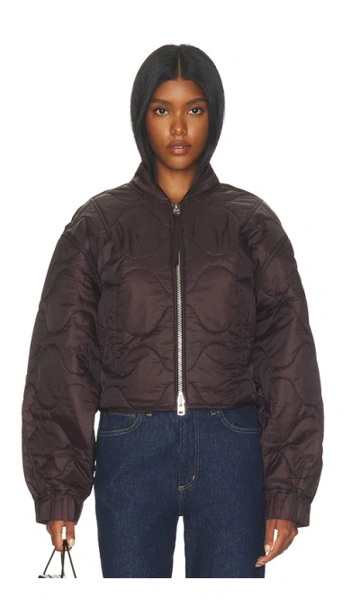 Agolde Iona Jacket In Brown