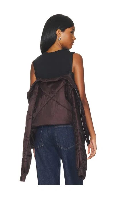 Agolde Iona Jacket In Brown