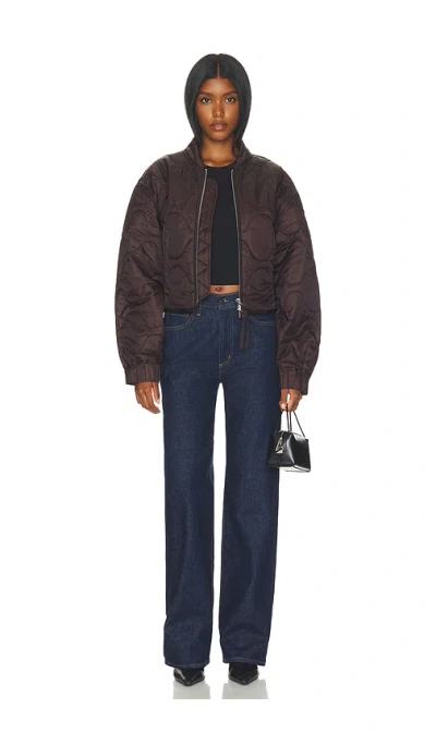 Agolde Iona Jacket In Brown